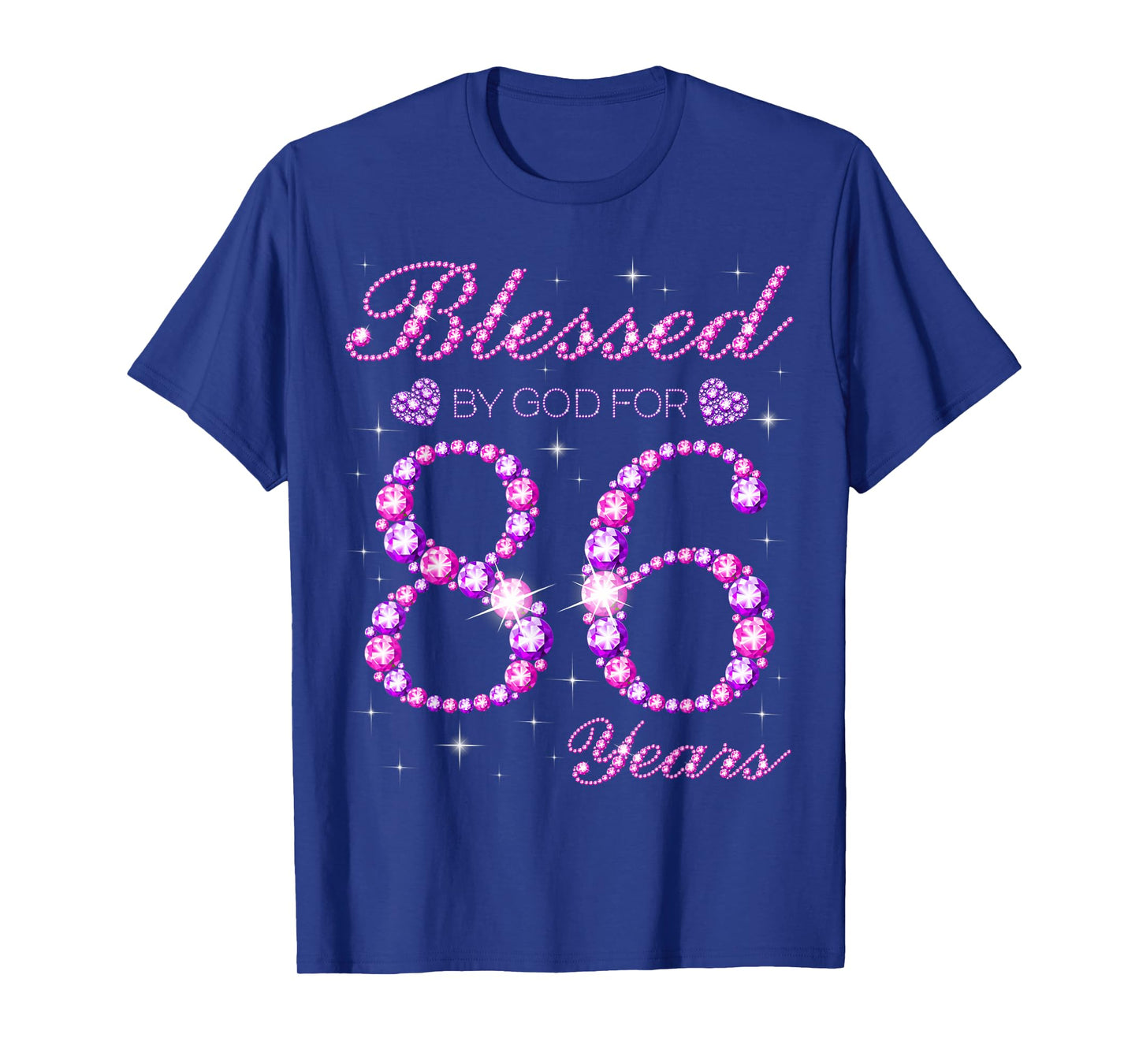 Blessed by God for 86 Years Old 86th Birthday Party T-Shirt