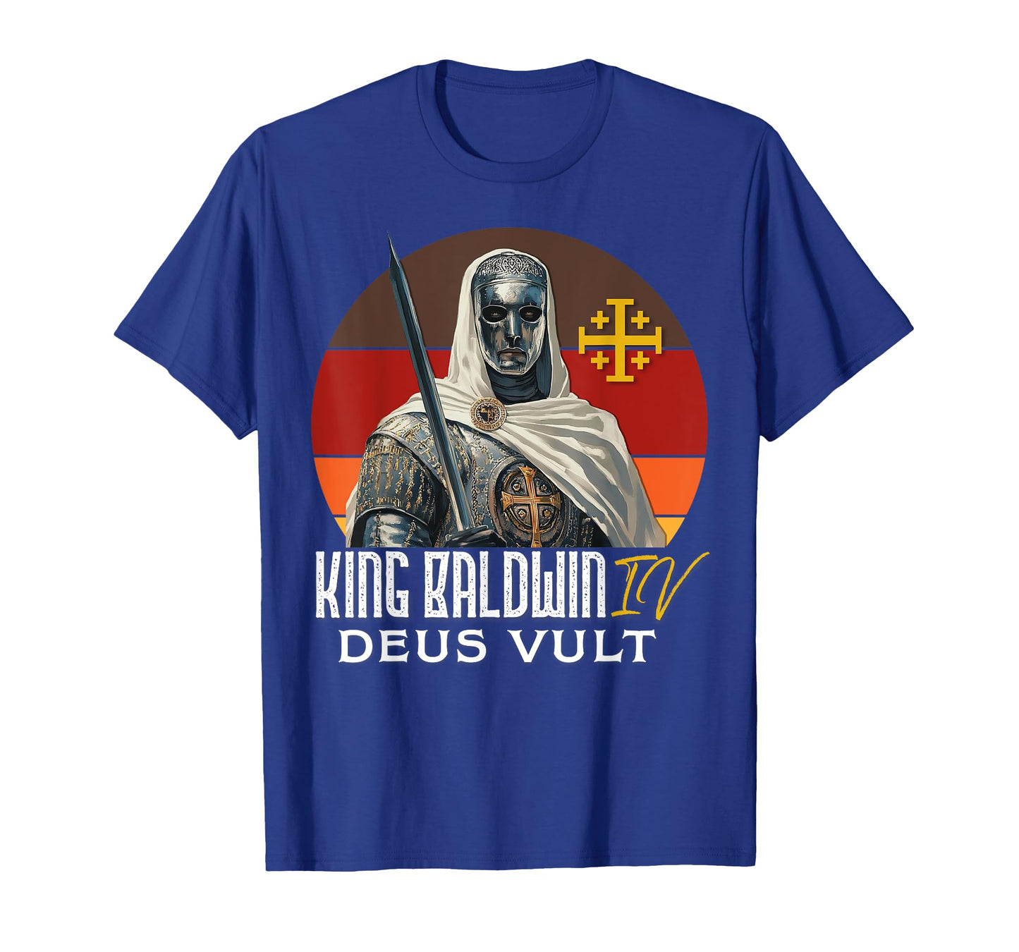 King Baldwin IV Jerusalem Cross Catholic T-Shirt