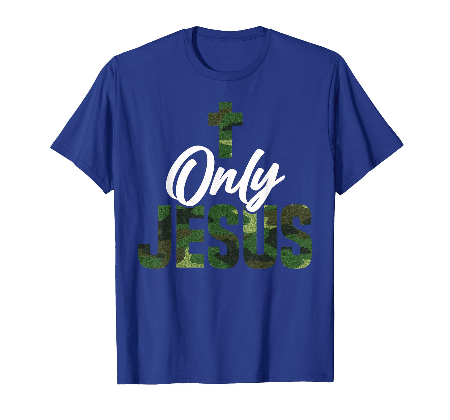 Vintage Jesus Cross Camo Christian Saying Faith T-Shirt