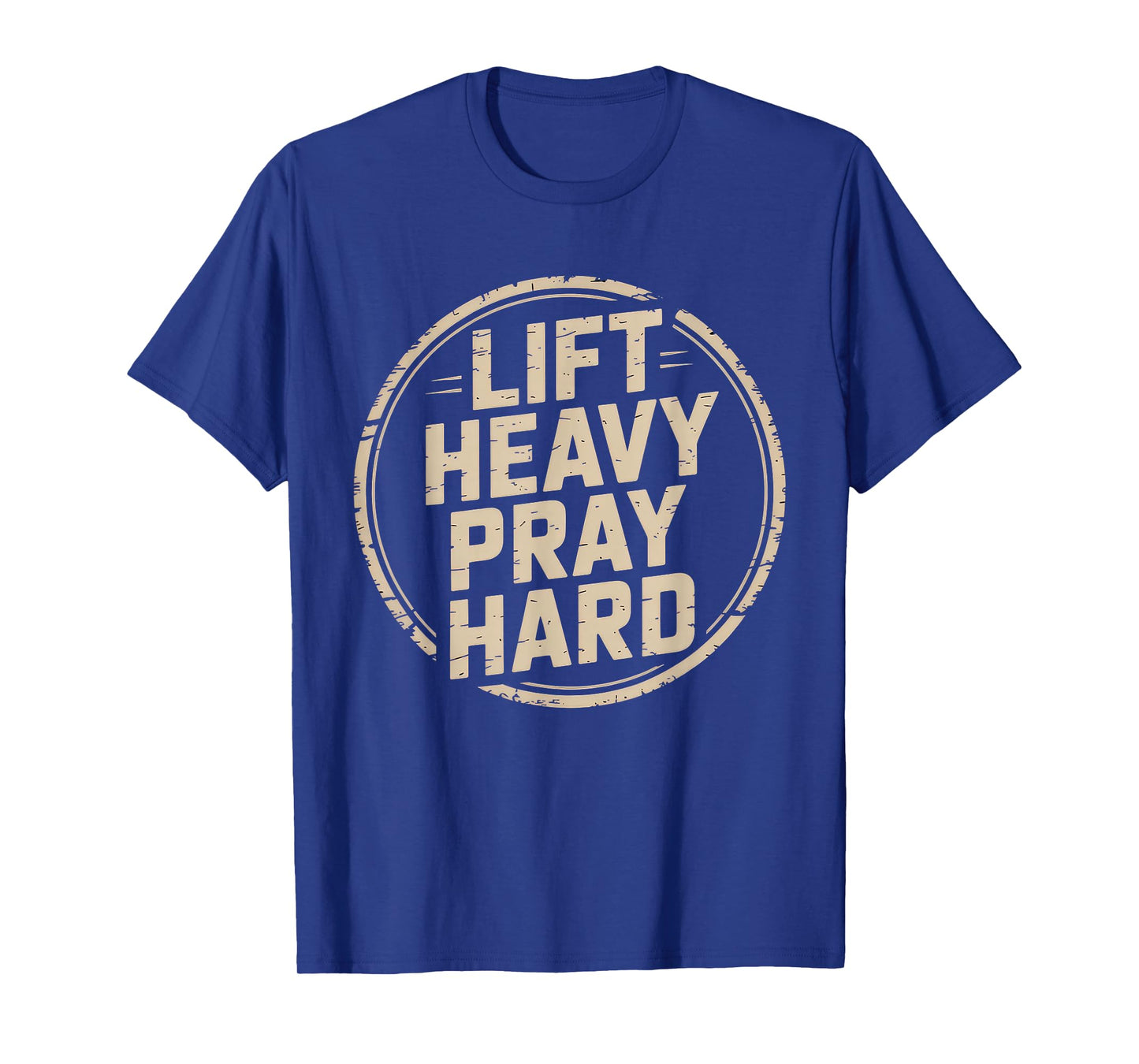 Lift Heavy Pray Hard Tshirt Gym Christian Gift Jesus Faith T-Shirt