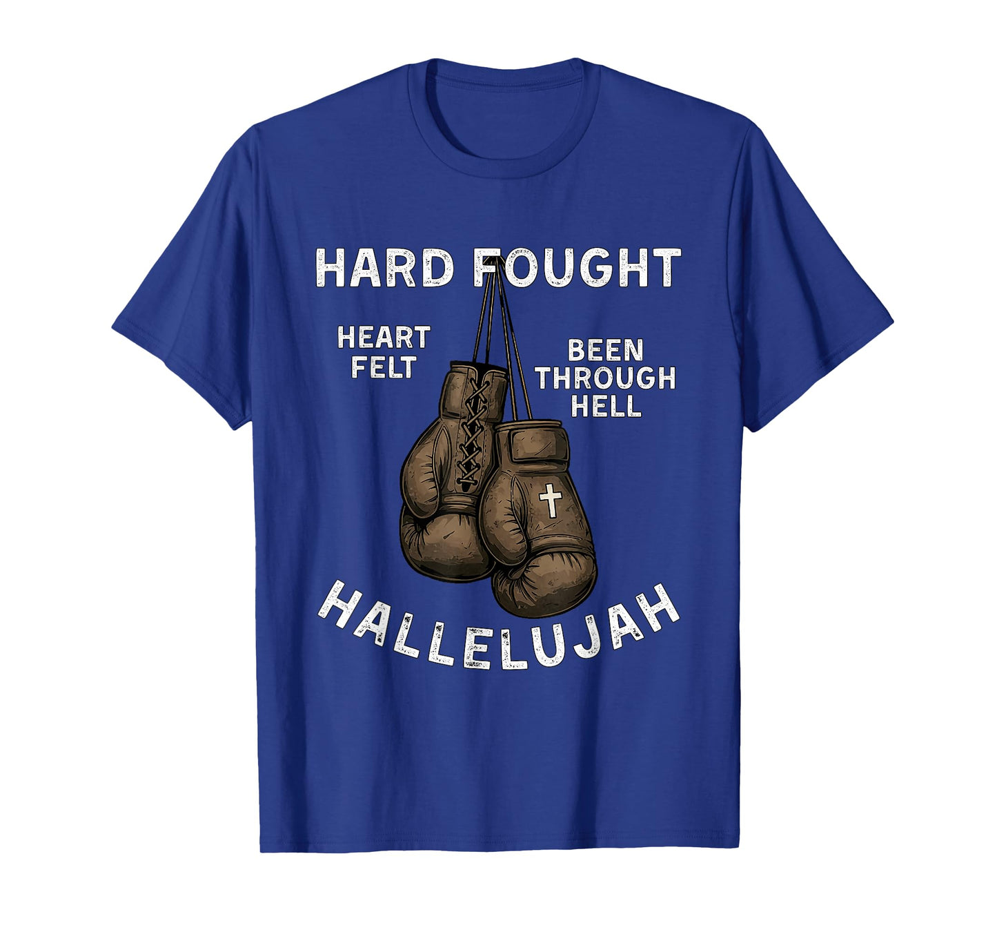 Brandon Hard Fought Hallelujah Praise Jesus Lake Merch T-Shirt