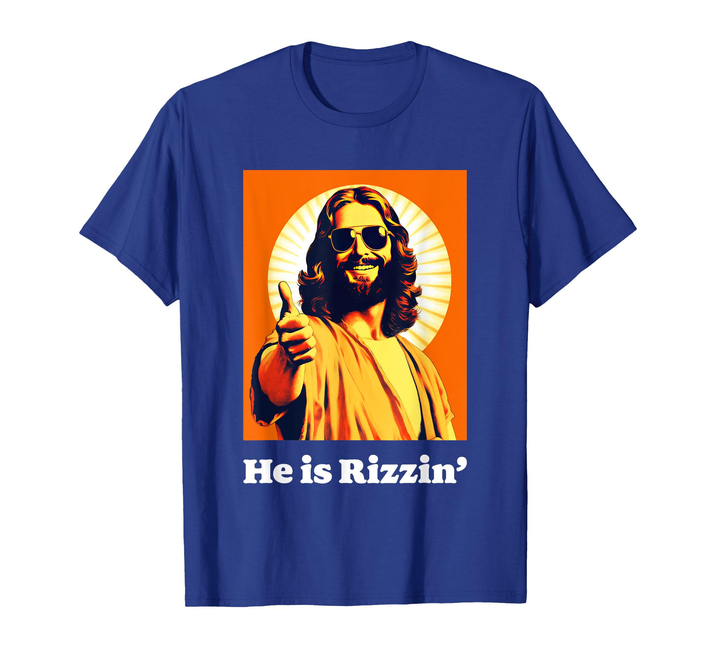 He Is Risen Cool Jesus Rizzin Funny Easter T-Shirt