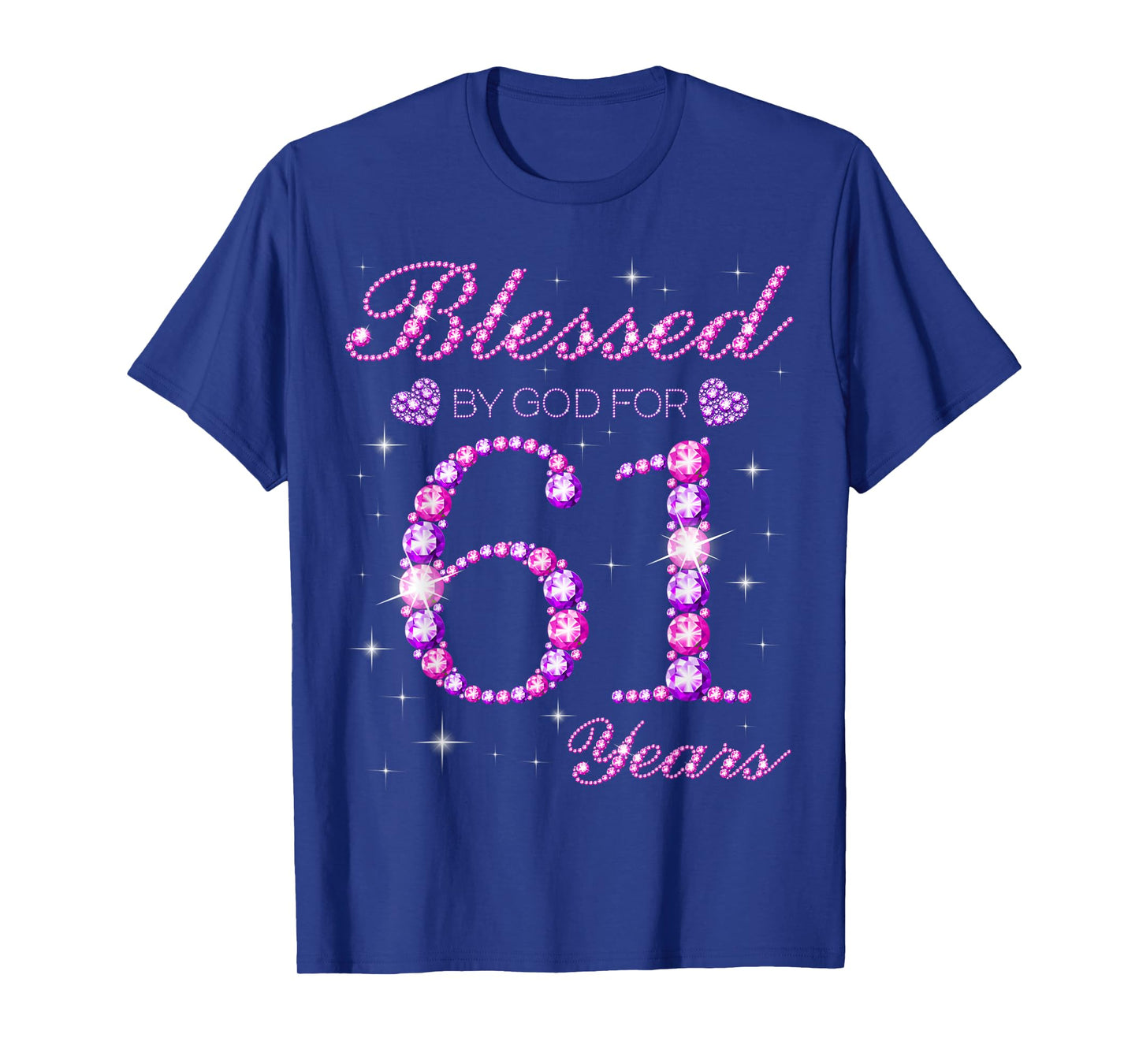 Blessed by God for 61 Years Old 61st Birthday Party T-Shirt