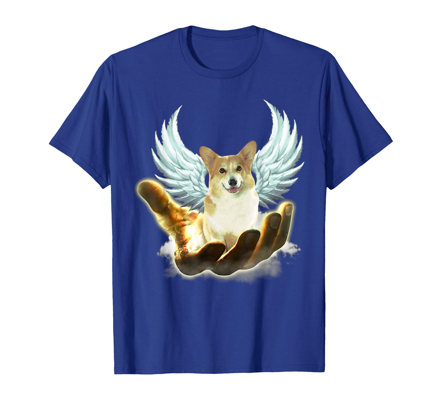Angel Corgi Golden Hand Heaven Wings God T-Shirt
