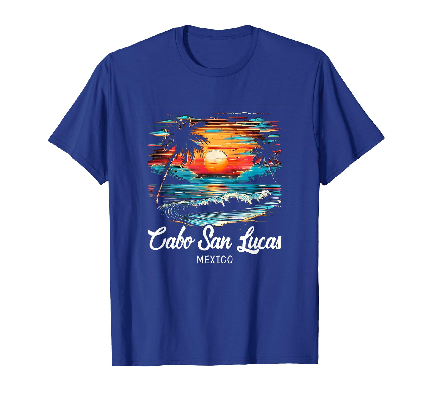 Family Vacation Retro Sunset Mexico Cabo San Lucas T-Shirt