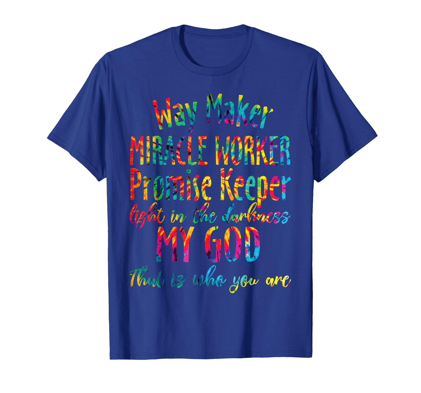 Christian Bible Verse Waymaker Miracle Worker Promise Keeper T-Shirt