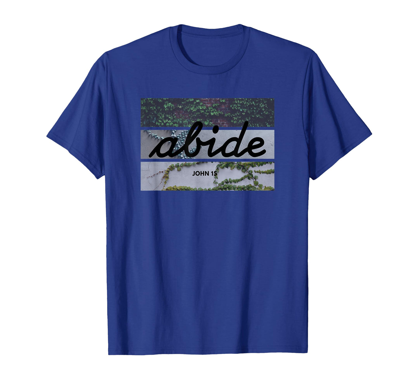 Abide John 15 Bible T-Shirt in Cursive