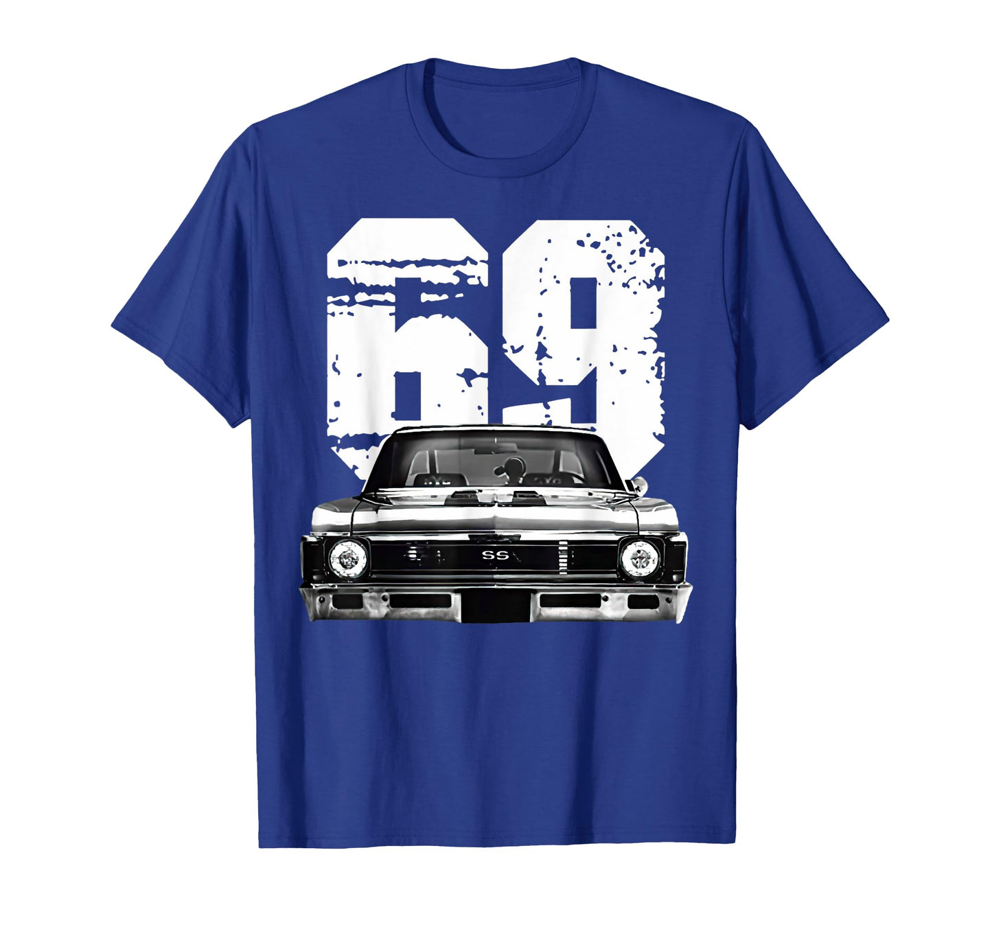 1969 69 Chevys Nova 2 Classic Car Old School Muscle Car T-Shirt