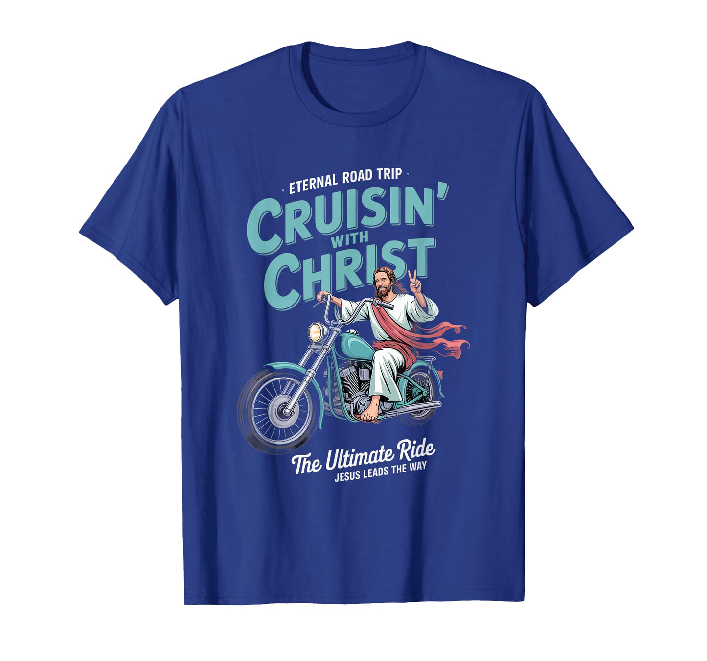 Cruisin' with Christ Motorcycle Christian Streetwear T-Shirt