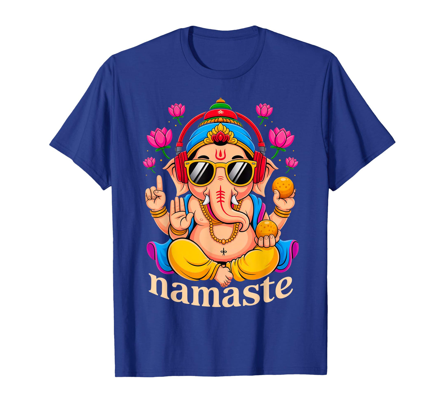 Hindu Ganesha Puja Elephant God India Meditation Yoga Murti T-Shirt