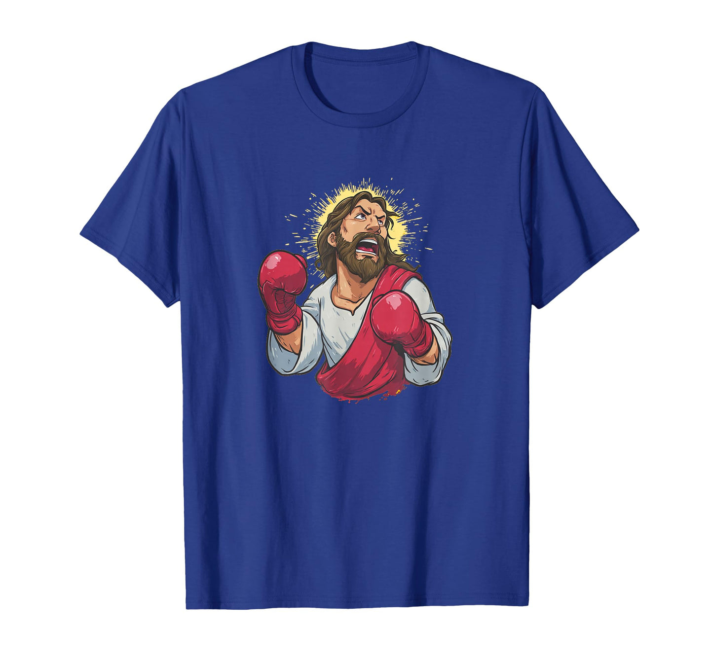 Fun Believer Boxing Sport Costume with Jesus Christ T-Shirt