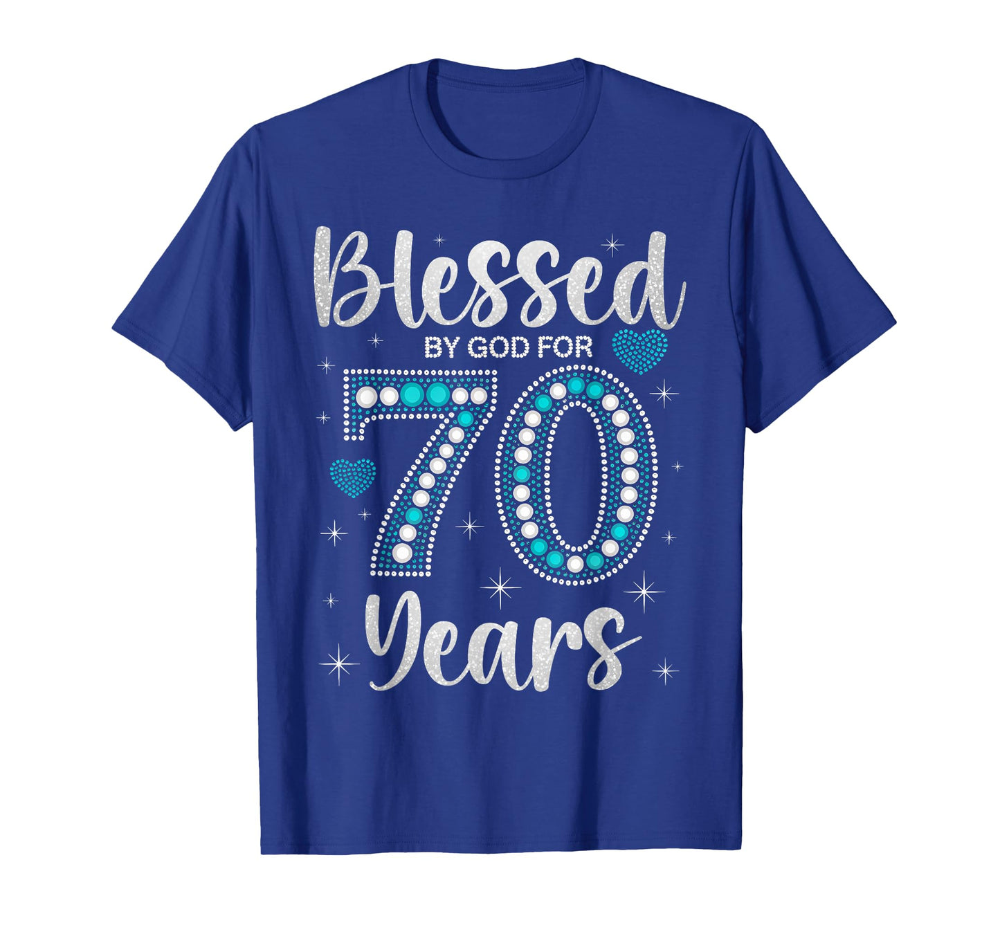 Blessed By God For 70 Years Old Woman 70th Birthday T-Shirt