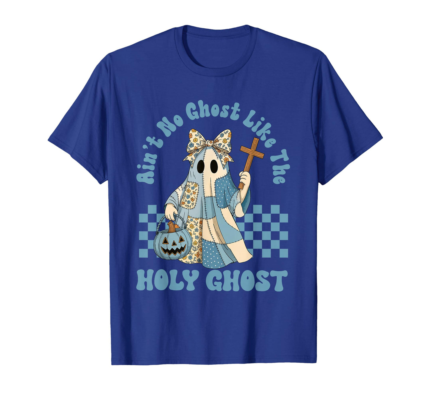 Groovy Aint No Ghost Like The Holy Ghost Christian Halloween T-Shirt