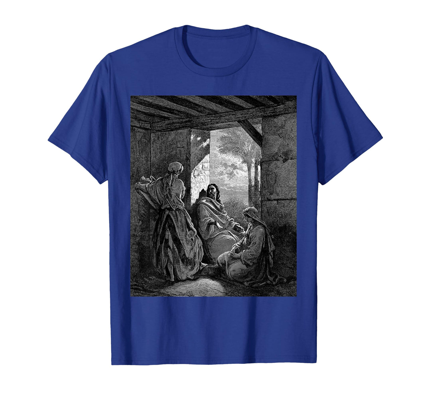 Jesus with Martha and Mary Gustave Dore Biblical Art T-Shirt