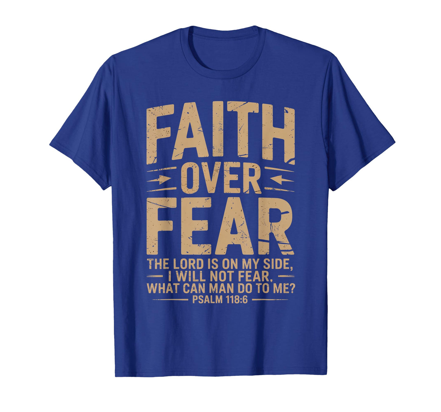 America Pride US Flag Faith Over Fear Prayer T-Shirt