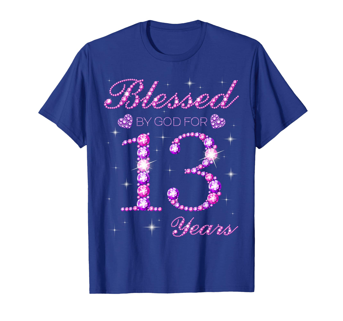 Blessed by God for 13 Years Old 13th Birthday Party T-Shirt
