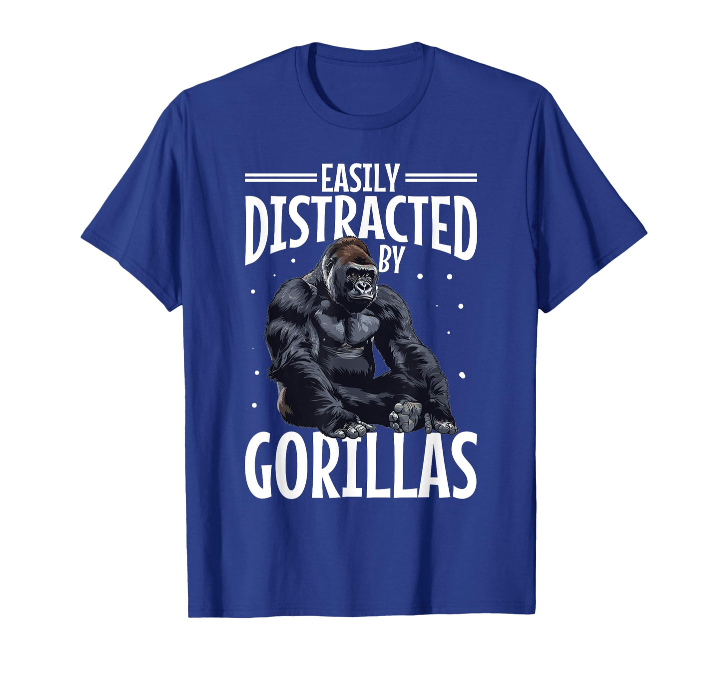 Funny Gorilla Animal Easily Distracted By Gorillas T-Shirt