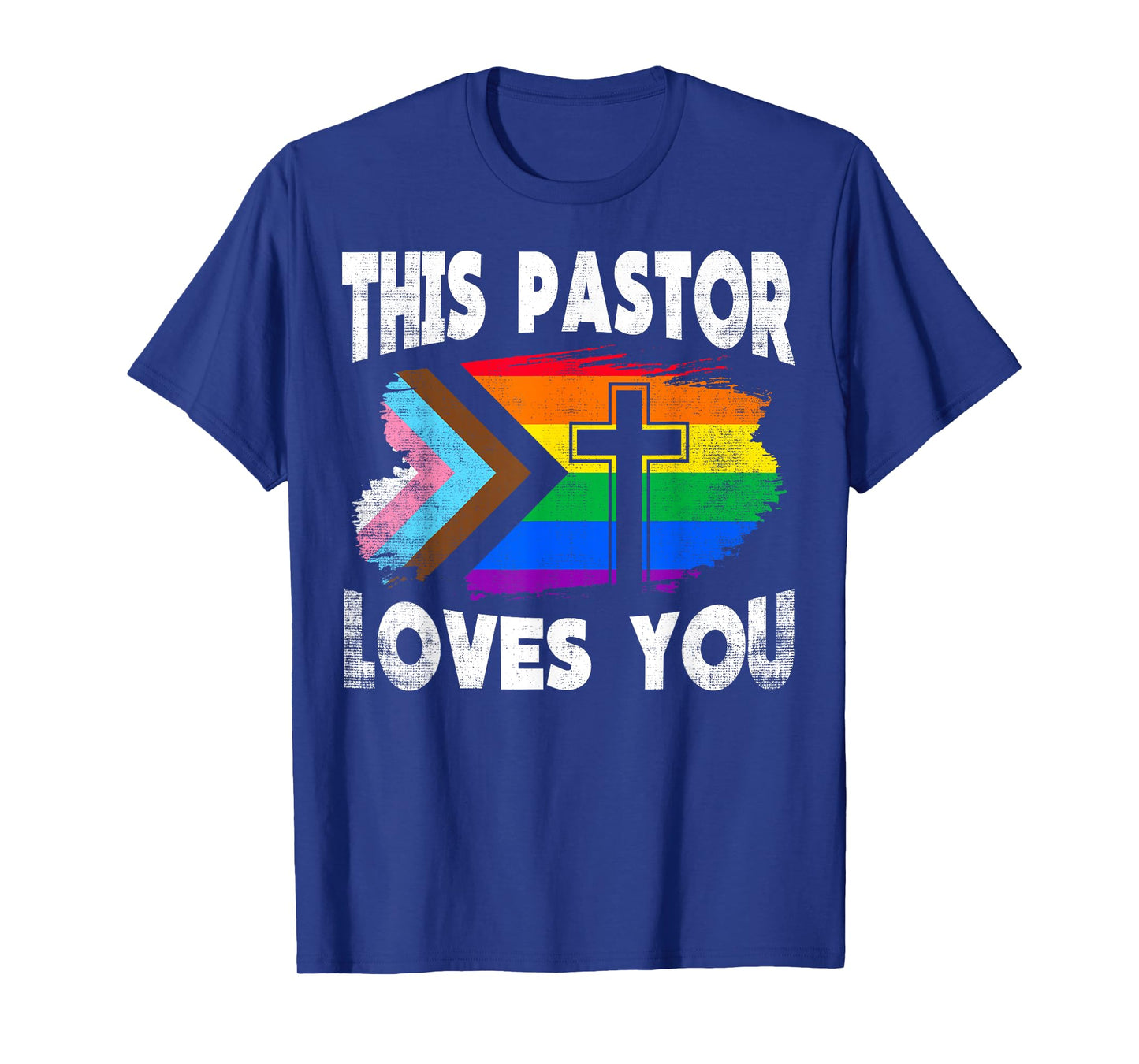 Christian Ally Inclusive Pride Clergy This Pastor Loves You T-Shirt