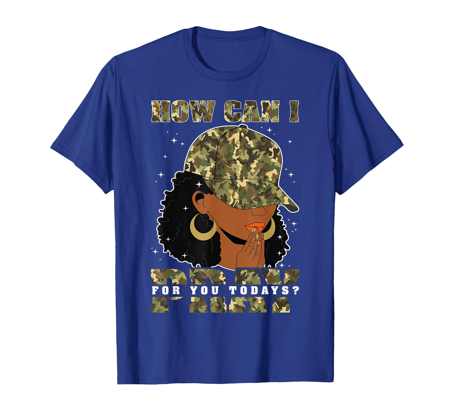 How Can I Pray For You Black Woman Afro Christian Sayings T-Shirt