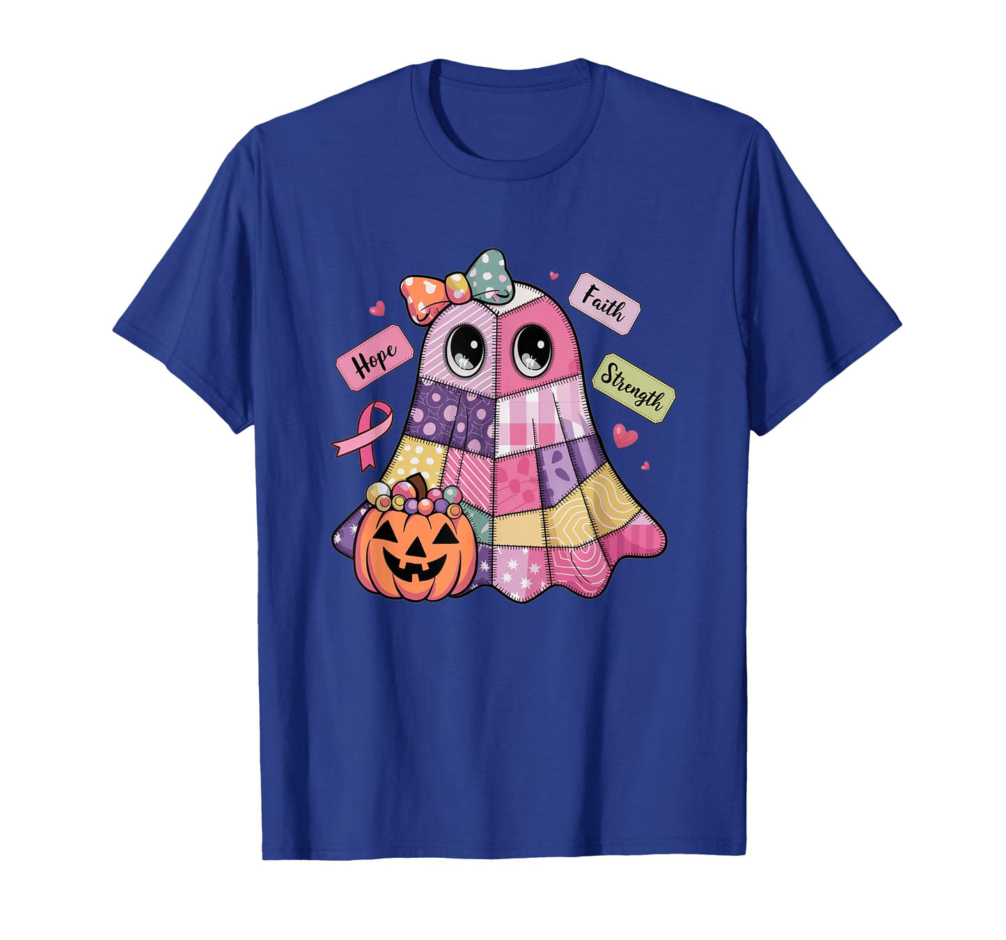 Hope Faith Strength Halloween Ghost T-Shirt