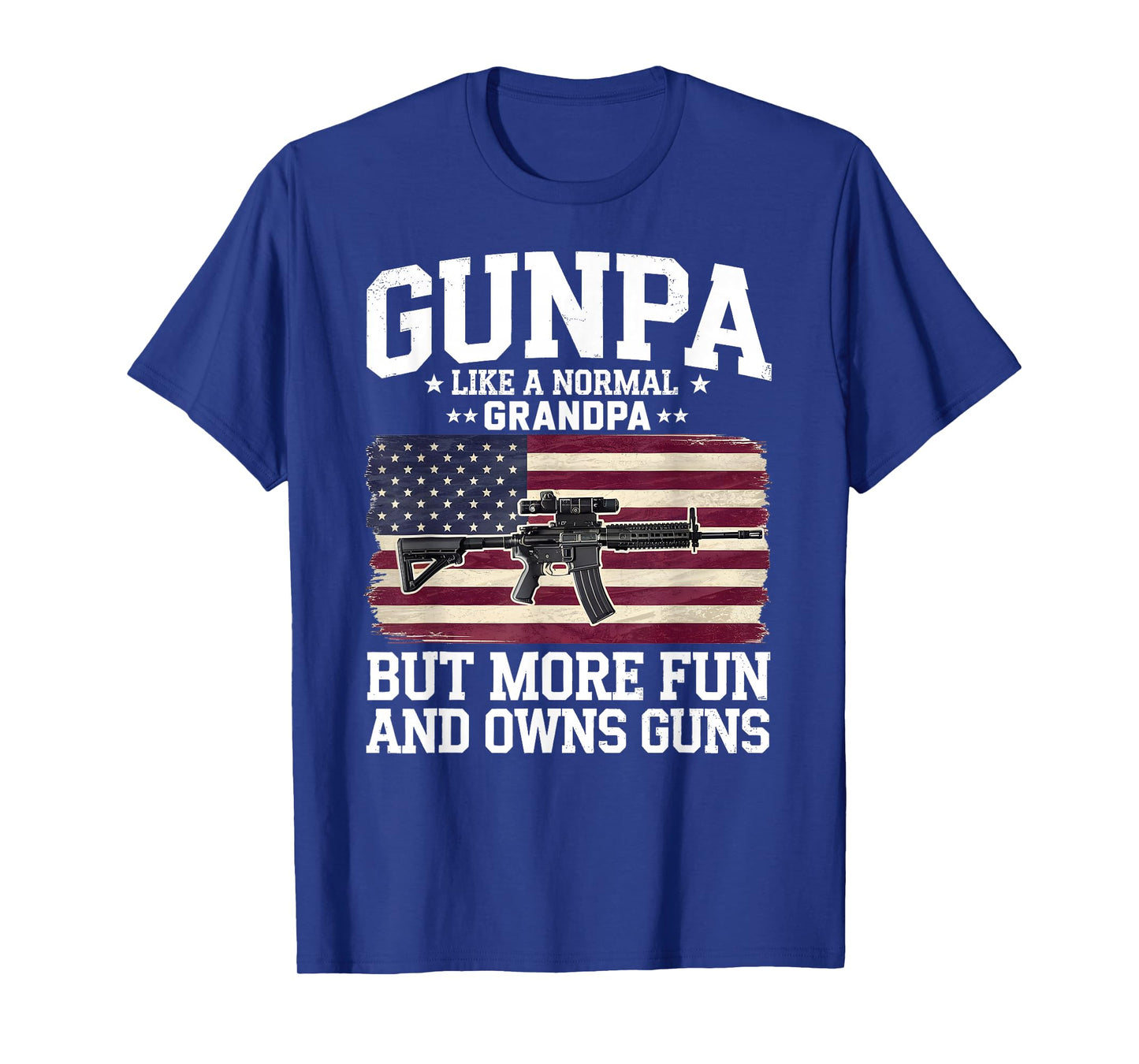 Funny Gunpa Definition Tee US Flag For Grandpa Men Gunpa Like A Normal Grandpa But More Fun And Owns Guns Black Sleeveless T-Shirt