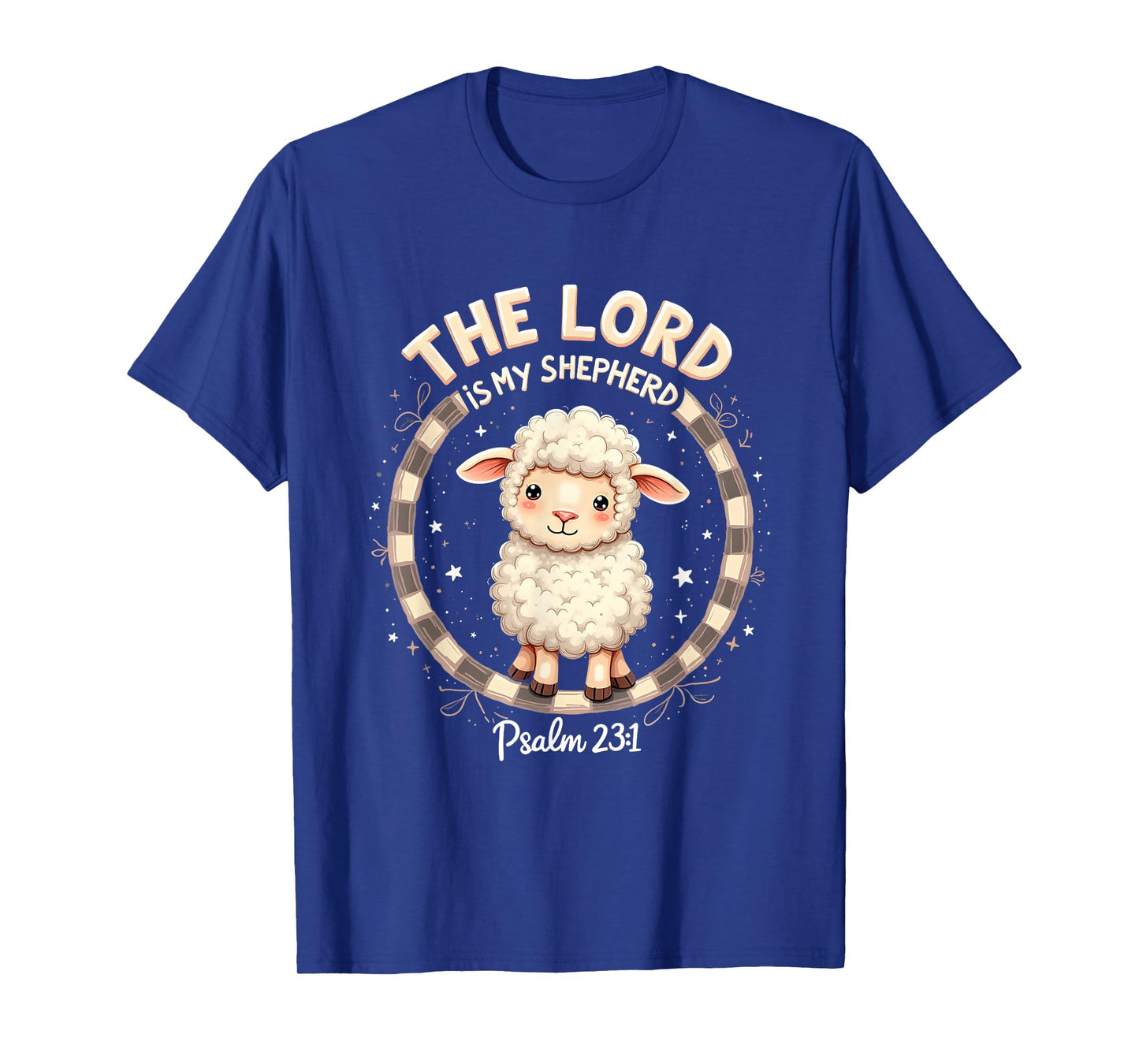 The Lord Is My Shepherd Cute Christian Psalm 23:1 Graphic T-Shirt