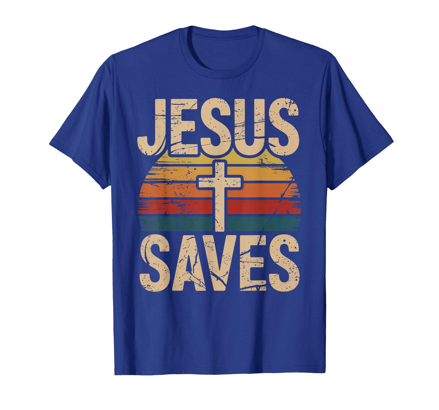 Jesus Saves Cross Christian Religious Faith Mens T-Shirt