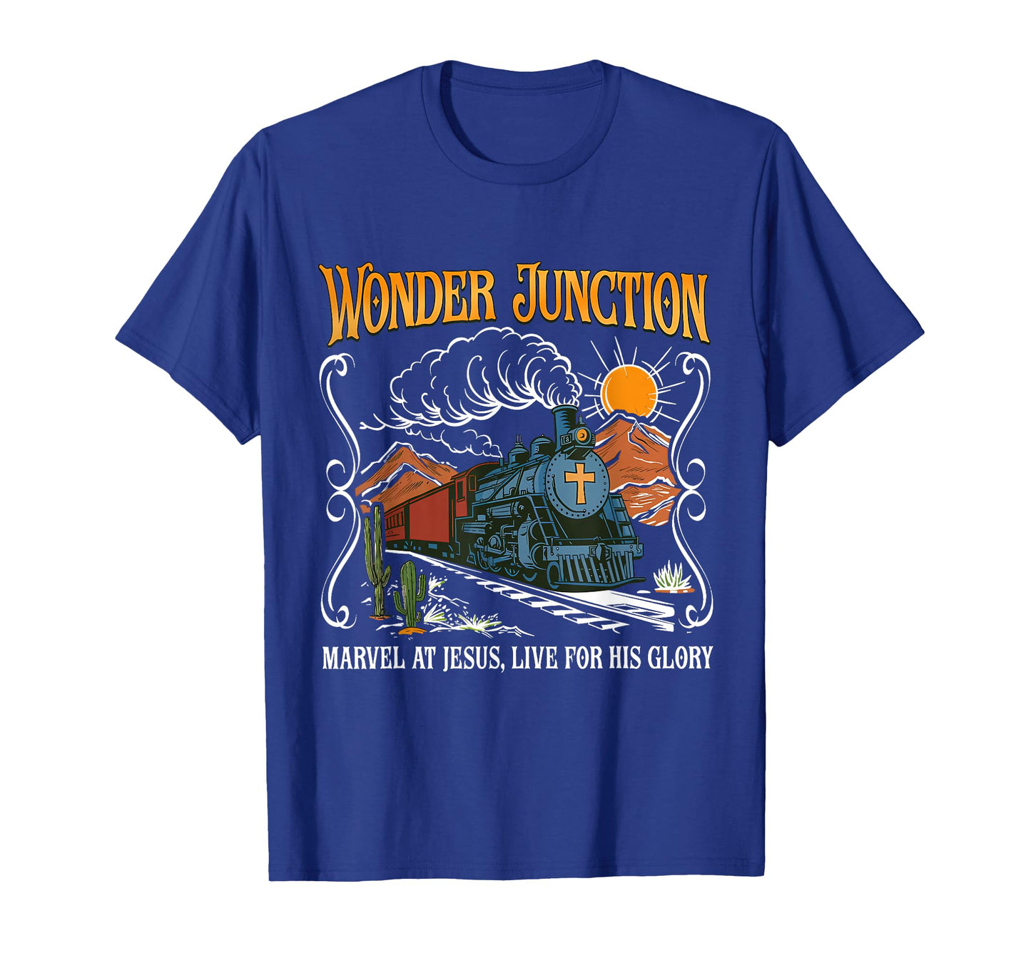 Wonder Junction Marvel At Jesus Christian Summer Bible Camp T-Shirt