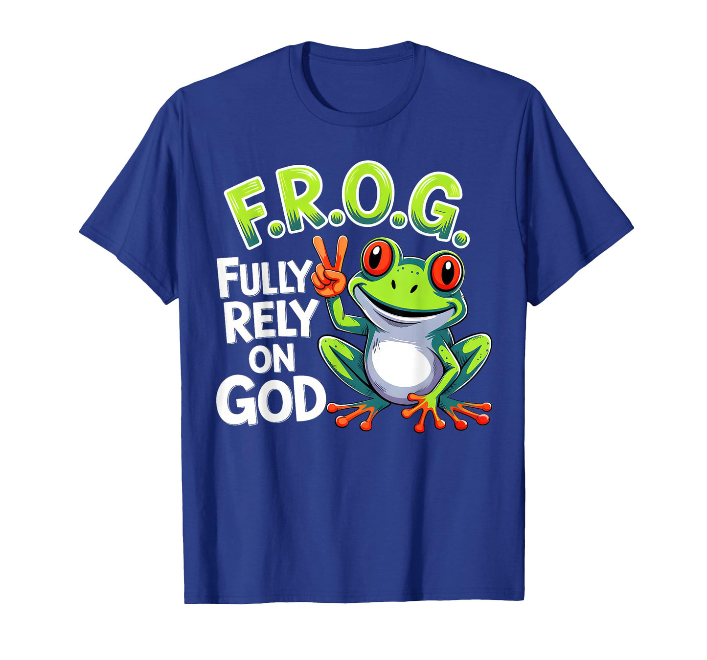 Funny Frog Fully Christian Frog Lovers Men Women Kids Cute T-Shirt