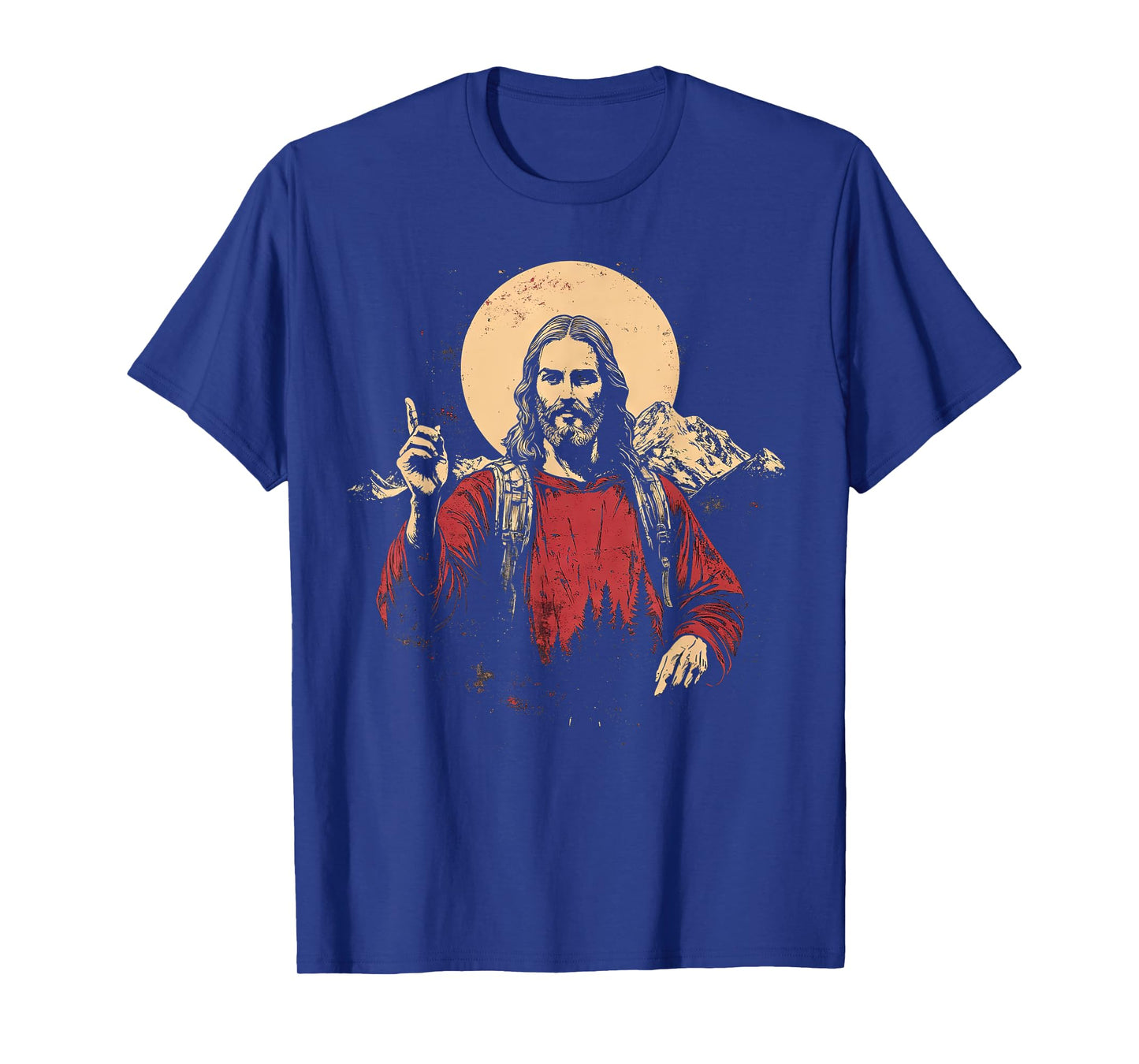 Jesus And Hiking, Faith in Jesus Christ Outdoor Lover T-Shirt