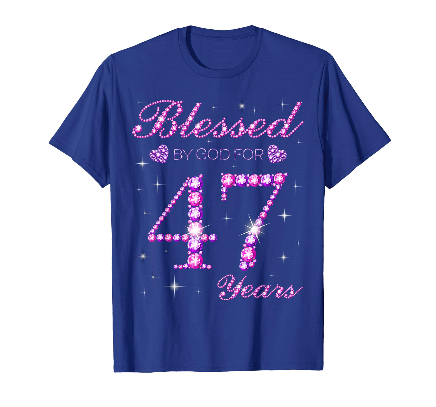 Blessed by God for 47 Years Old 47th Birthday Party T-Shirt