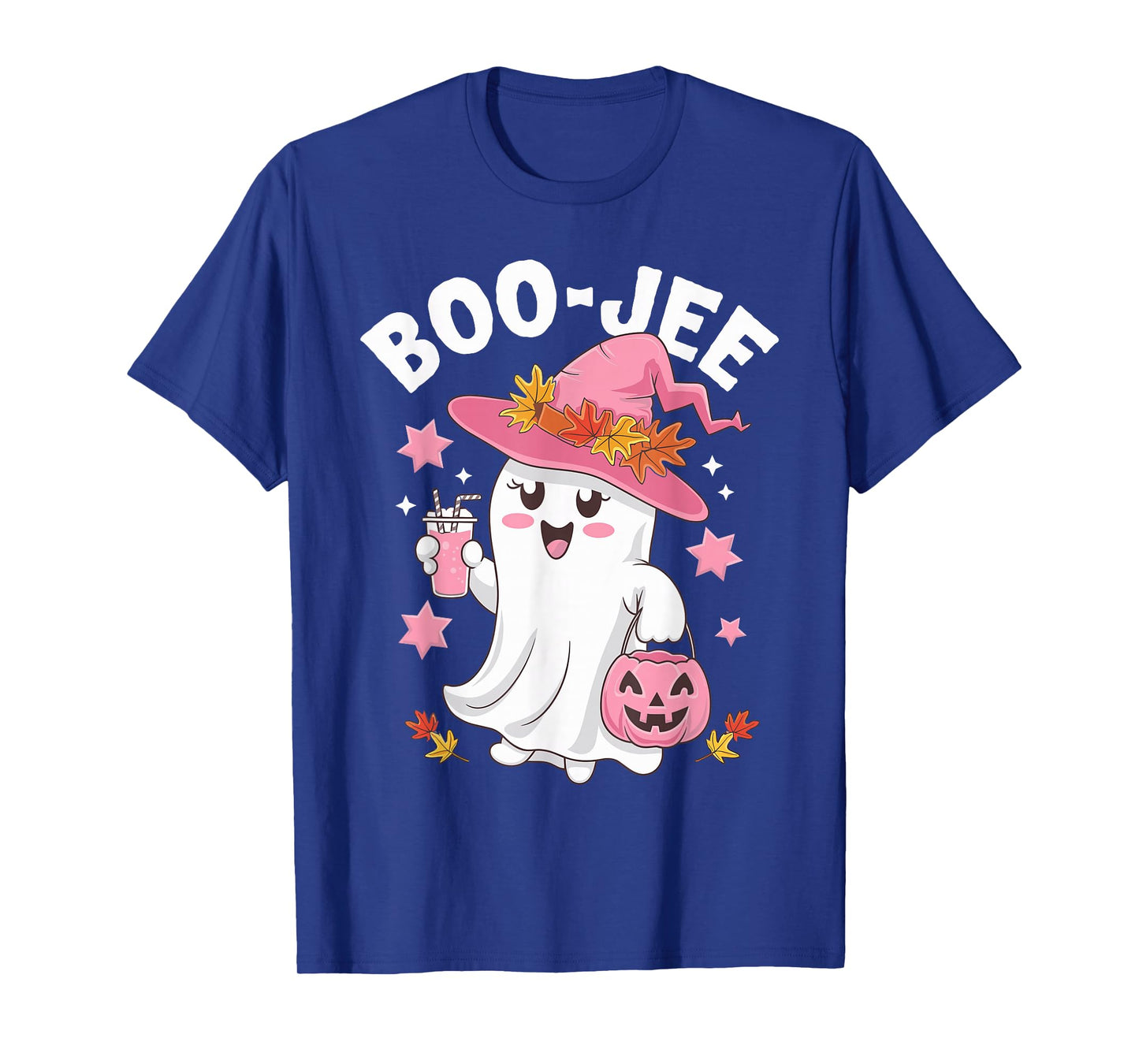 Boo Jee Halloween Boujee Boo Jee Ghost Pink T-Shirt