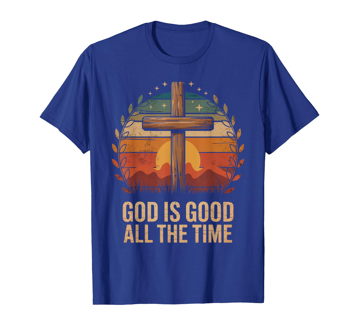 Vintage Retro Christian God is Good All The Time Jesus T-Shirt