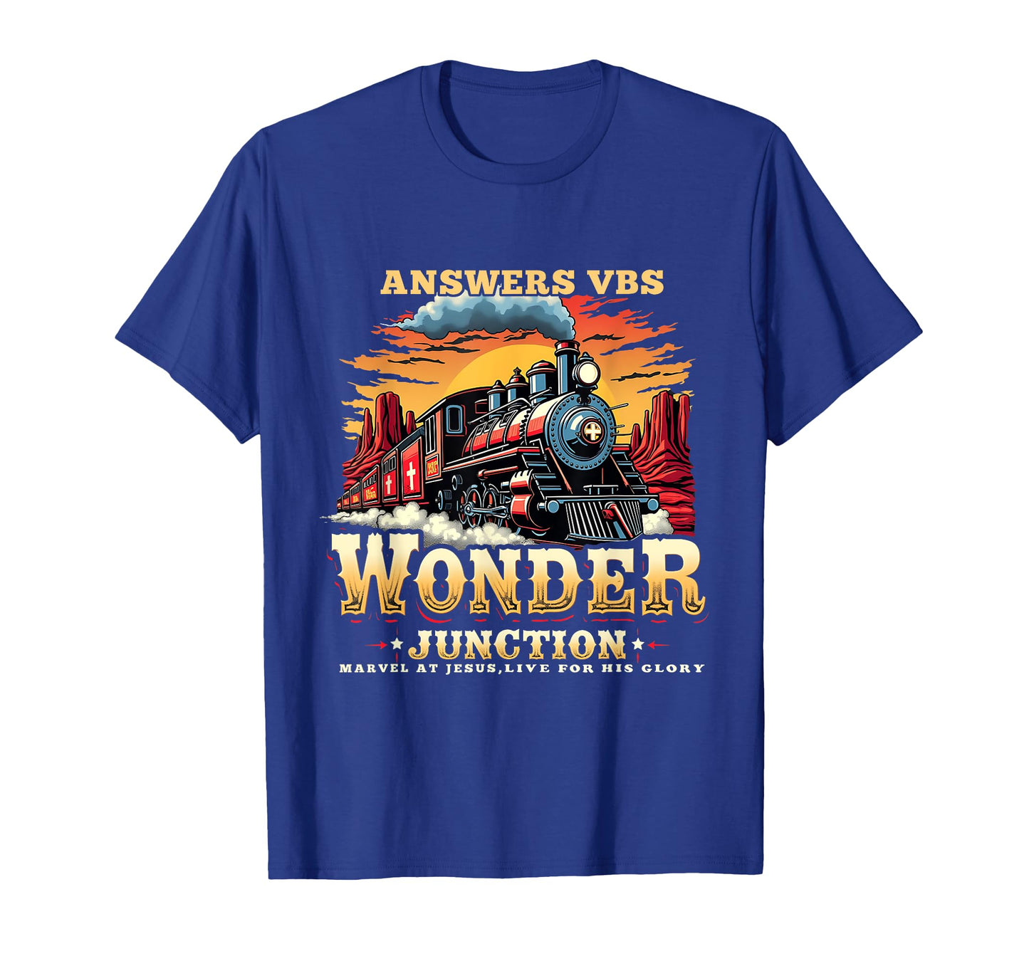 Answers VBS Wonder Junction Christian Train Theme Apparel T-Shirt