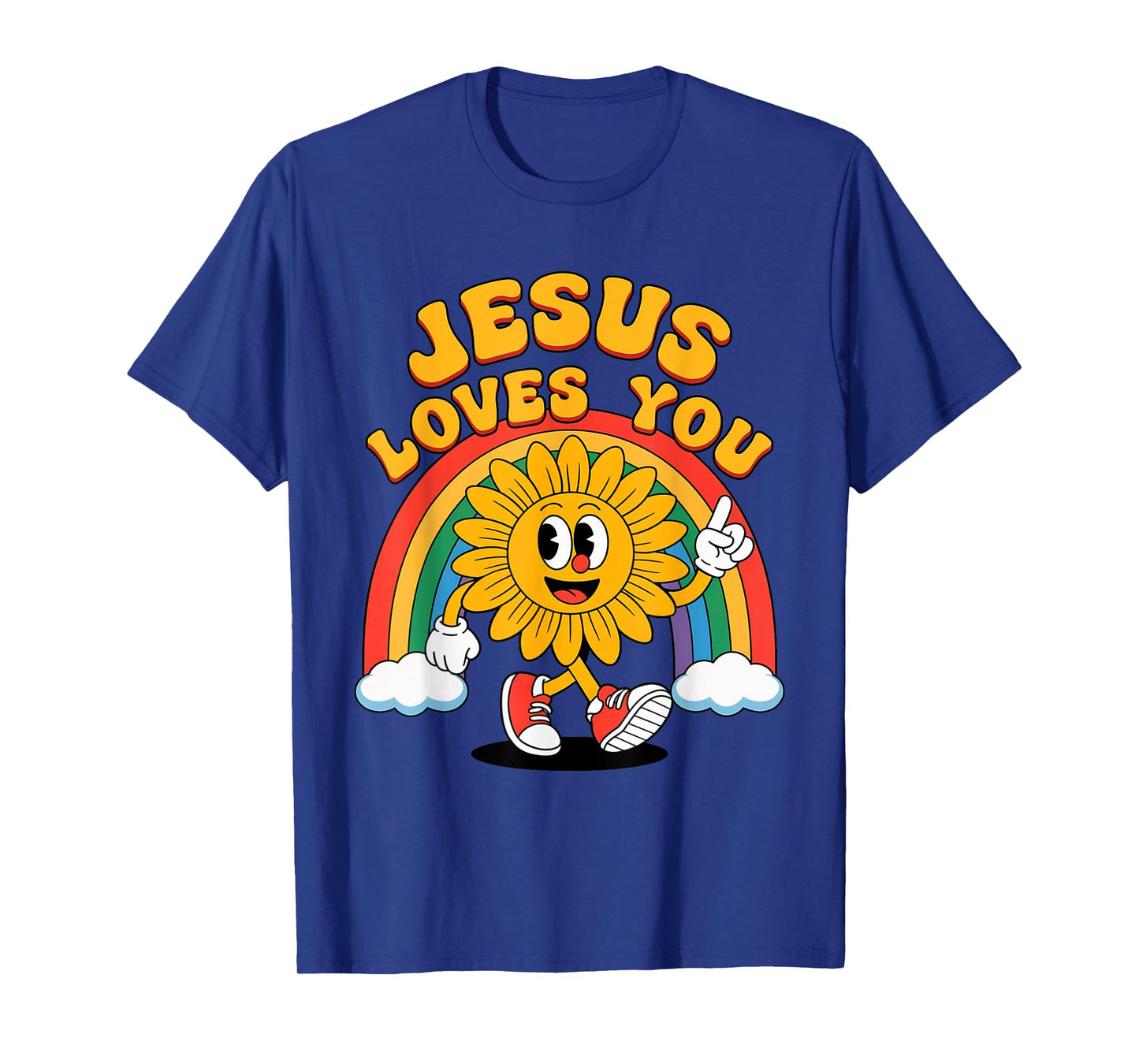 Jesus Loves You Christian Faith God Church Funny Sunflower T-Shirt