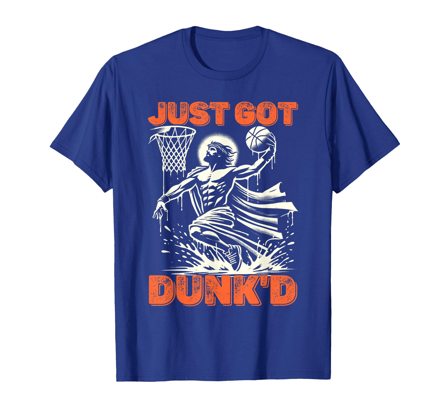 Just Got Dunked Funny Baptism Jesus Playing Basketball T-Shirt