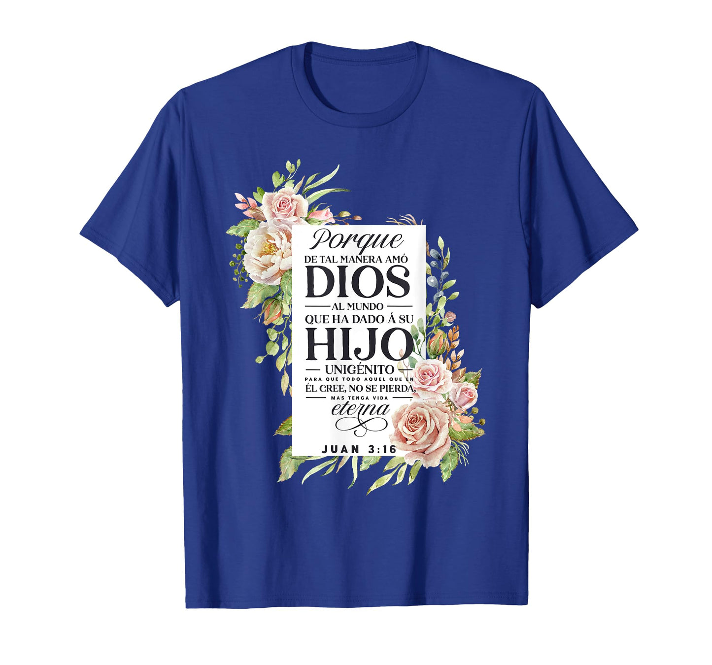 Christians Quote in Spanish Christian Bible Verse Quote T-Shirt