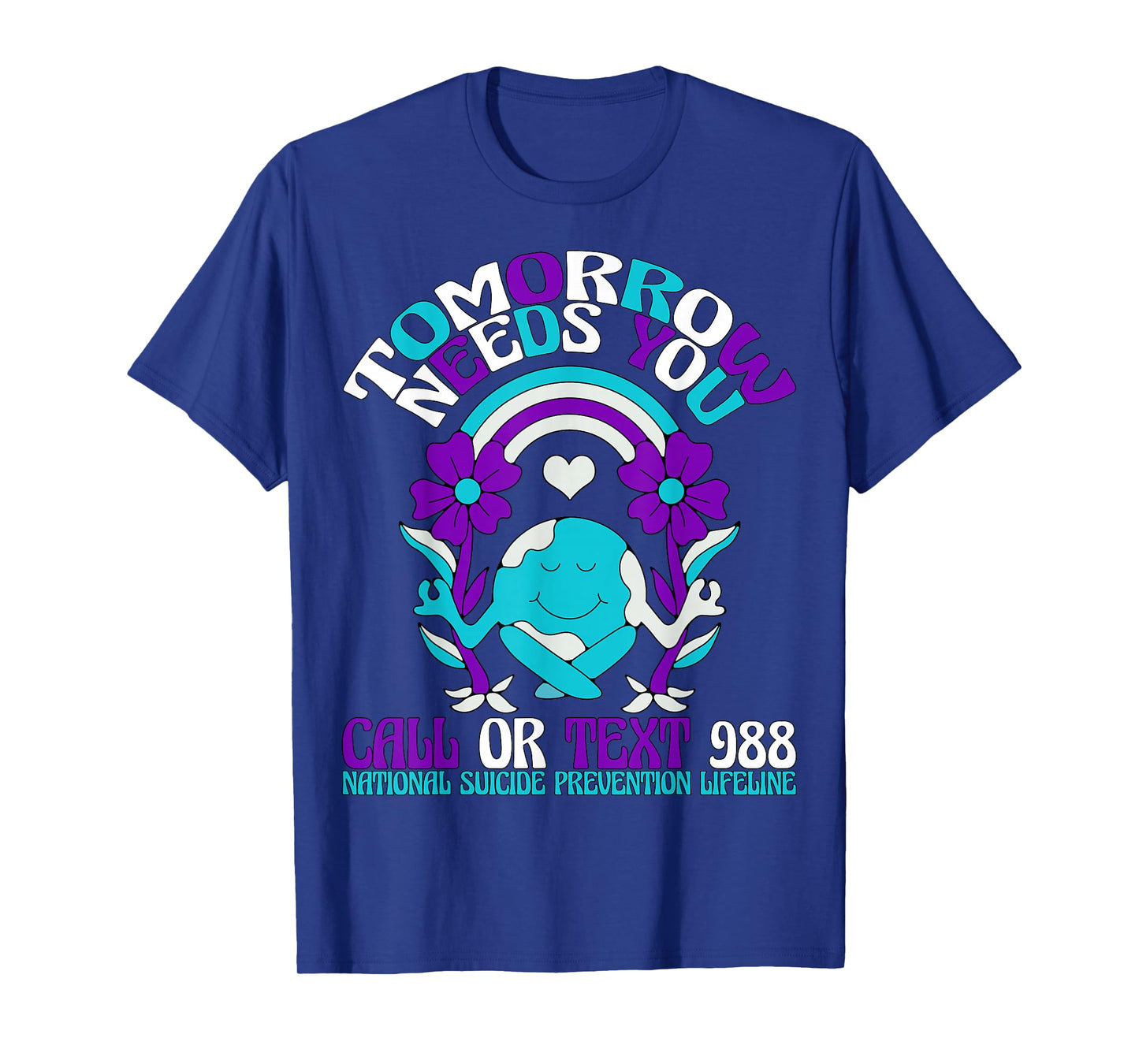 Retro Tomorrow Needs You 988 Suicide Prevention Awareness T-Shirt