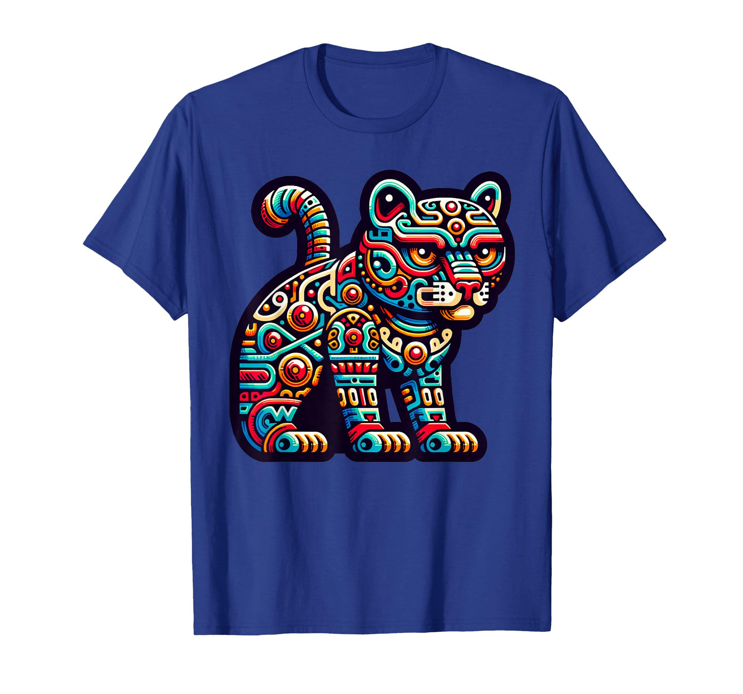 Aztec God Tezcatlipoca And Mayan Leopard Yucatan T-Shirt