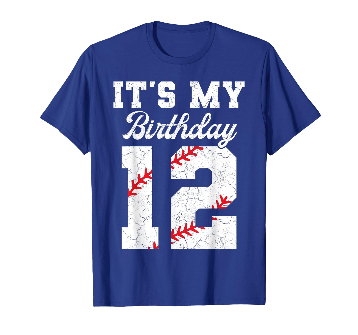 Birthday Boy Tee 12 Baseball Its My 12th Birthday Boys Girls T-Shirt