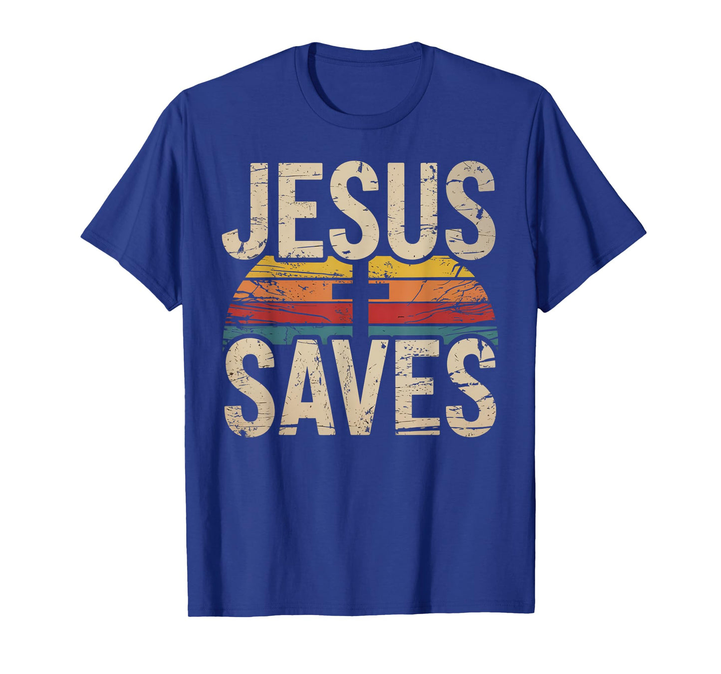 Jesus Saves Cross Christian Religious Faith Mens T-Shirt
