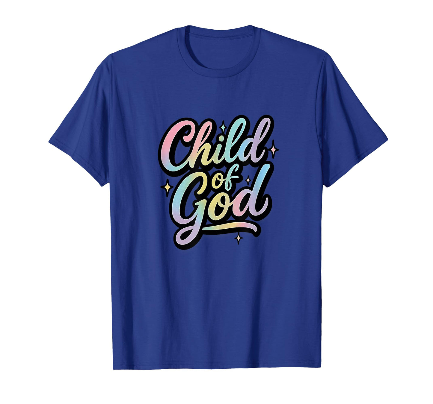 Child of God Christian Faith Pastel Gradient Design T-Shirt