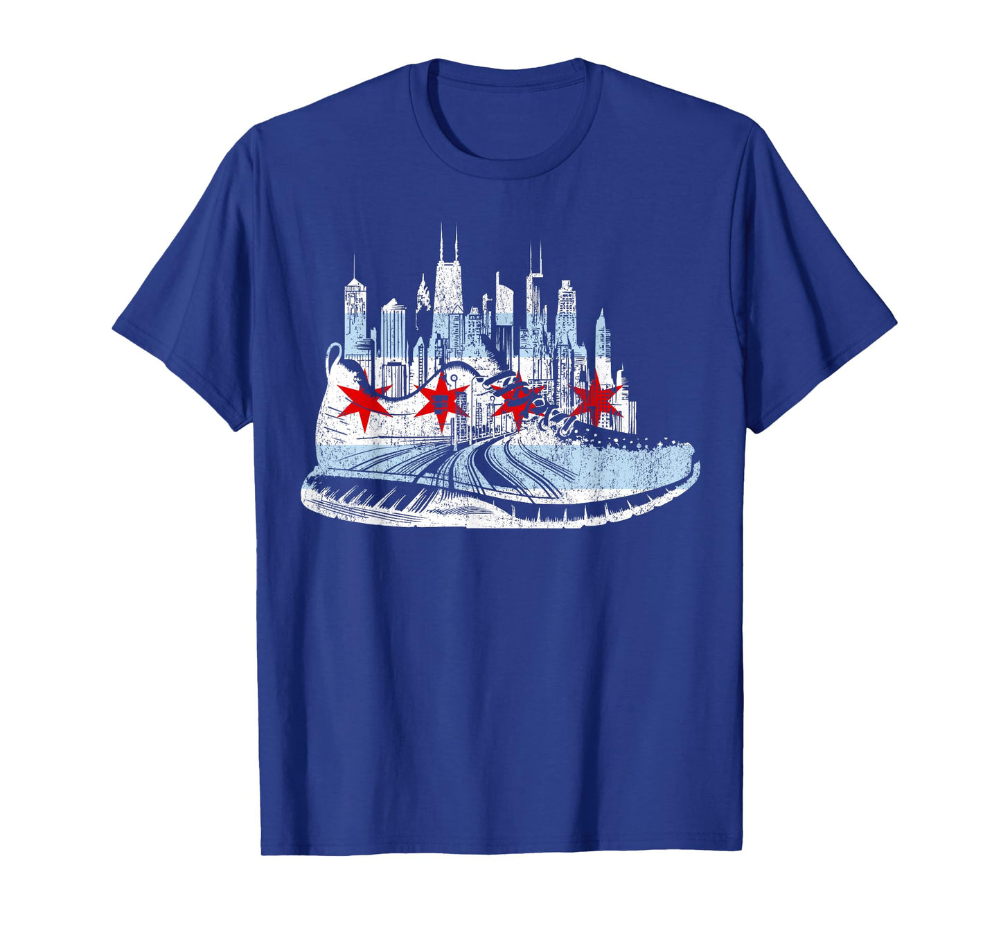 Chicago Runner Run Marathons Running Tee Jogger Motivational T-Shirt