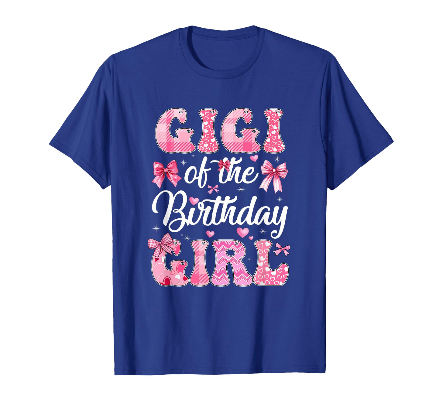 Gigi Of The Birthday Girl Family Pink Coquette Bow T-Shirt
