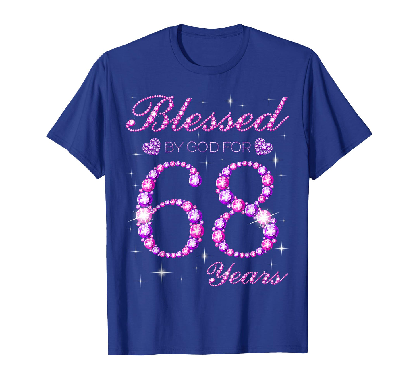 Blessed by God for 68 Years Old 68th Birthday Party T-Shirt