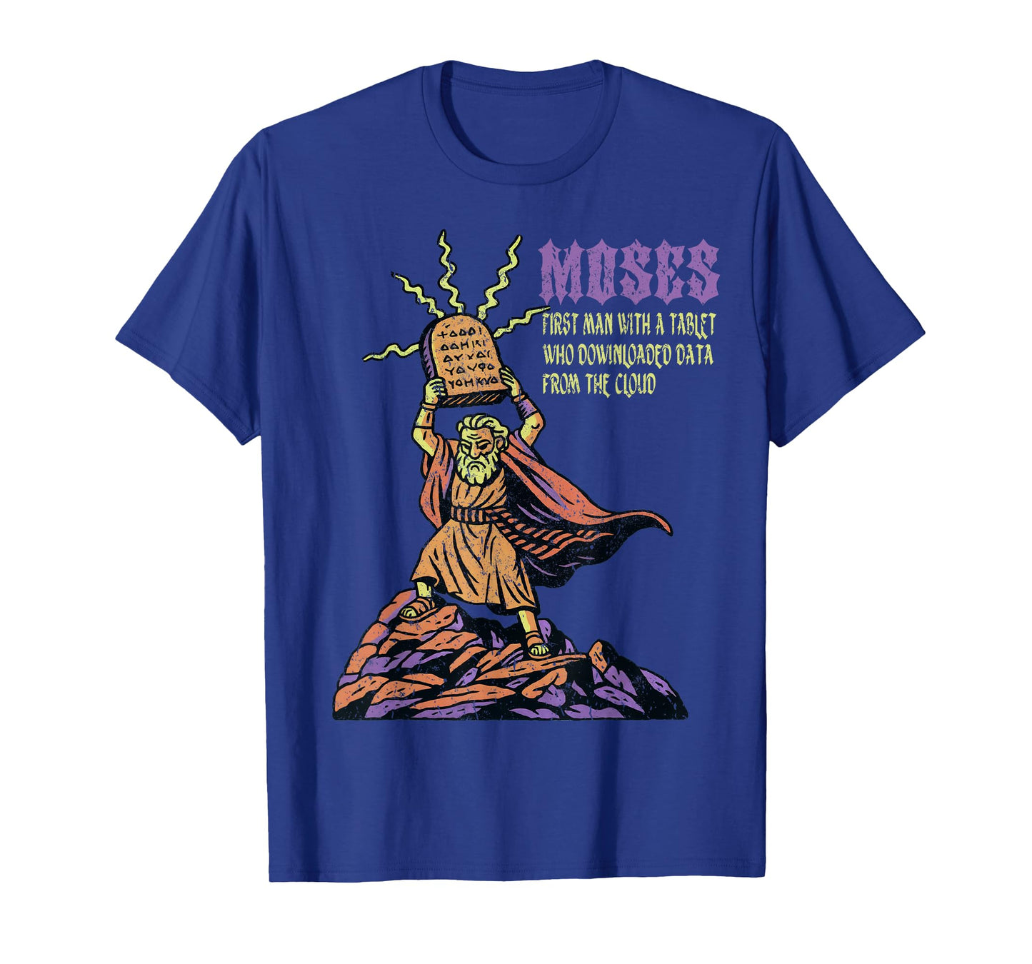 Moses First Man With a Tablet Funny Commandments Men Kids T-Shirt