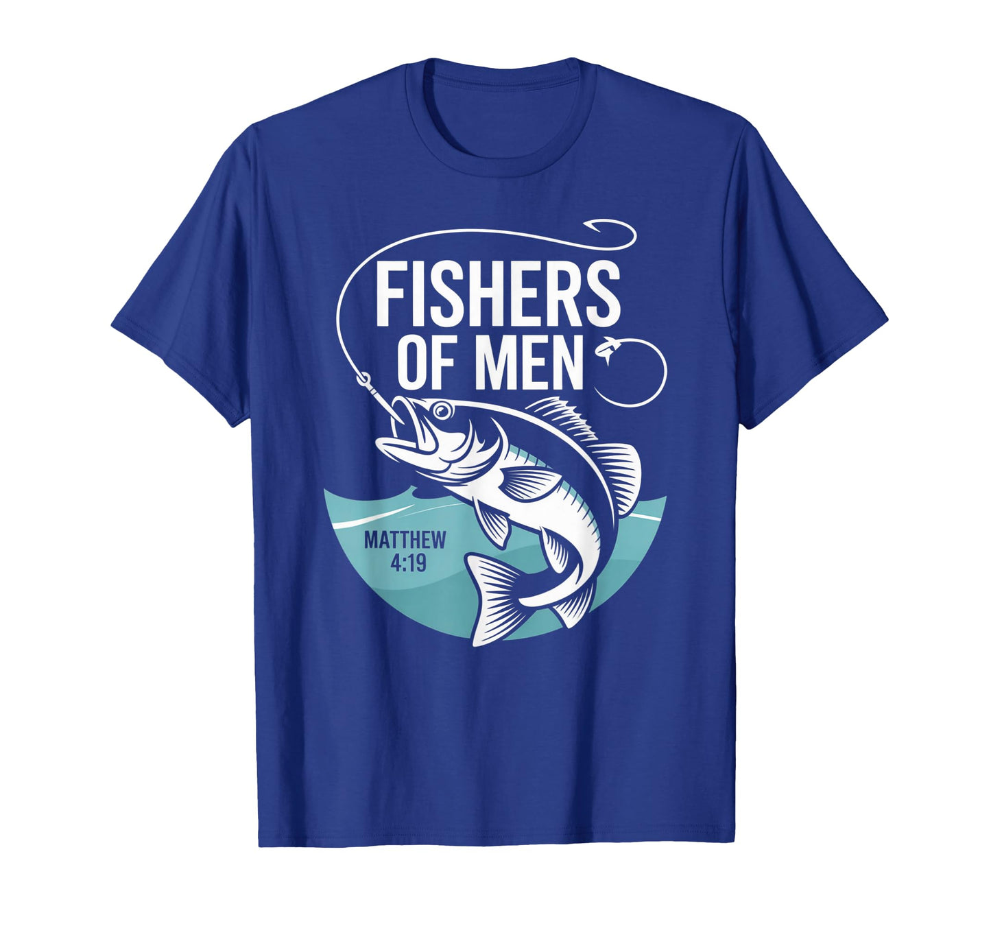 Christian Angler Fishers of Men Matthew 4 19 Verse T-Shirt