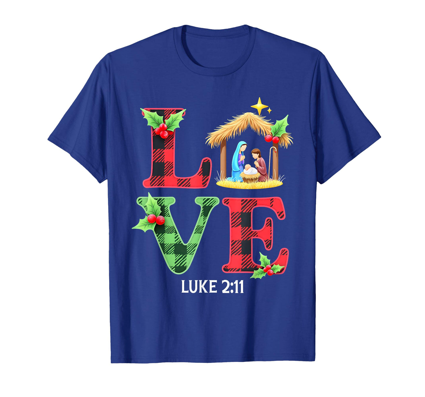 Love Nativity Christmas Jesus Xmas Christian Family Matching T-Shirt