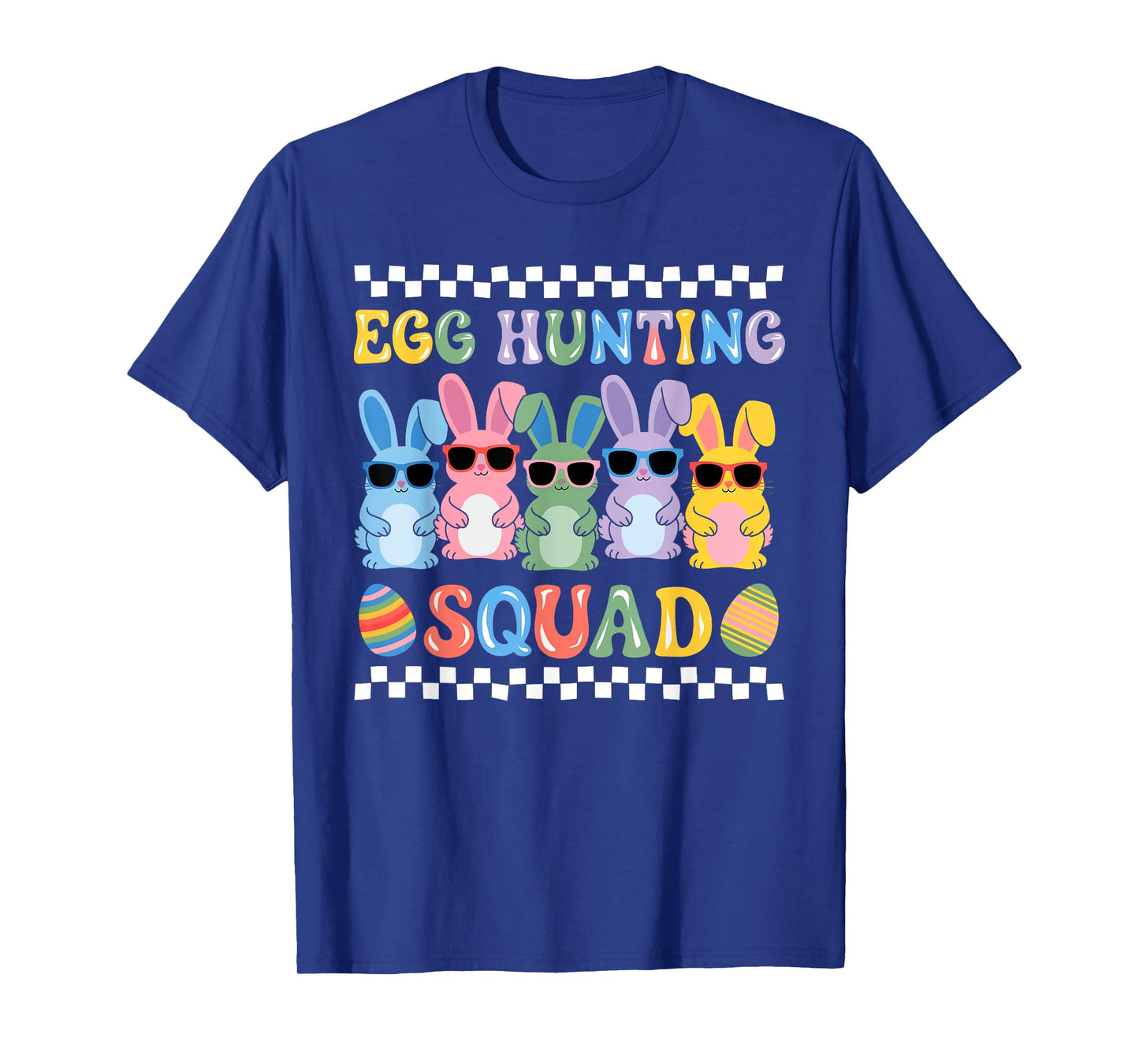 Happy Easter Bunny Egg Hunting Squad Crew Family Boy Girl T-Shirt