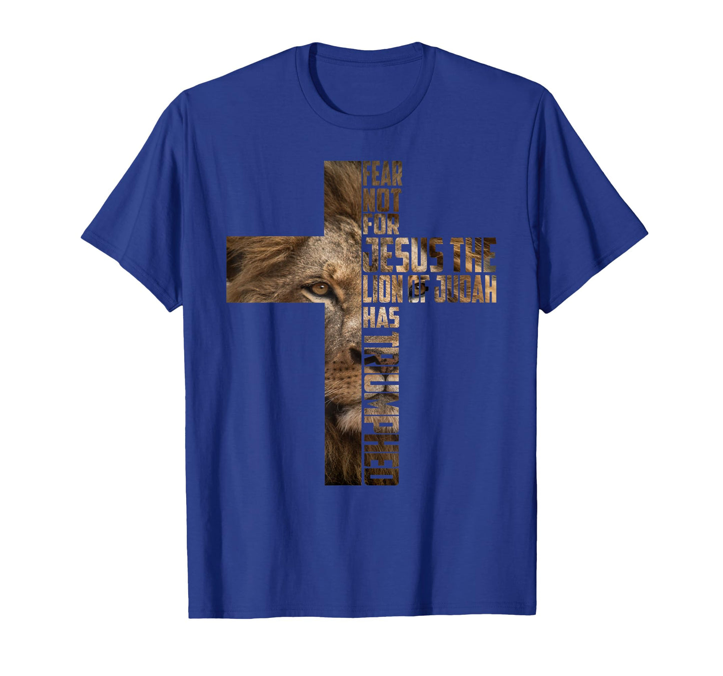 Jesus Lion Judah Cross Faith Christ Gift T-Shirt